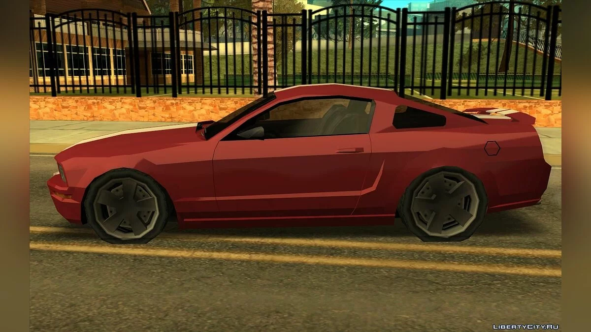 Ford Mustang GT 2008 - Улучшенная (SA стиль) V2 / GTA San Andreas