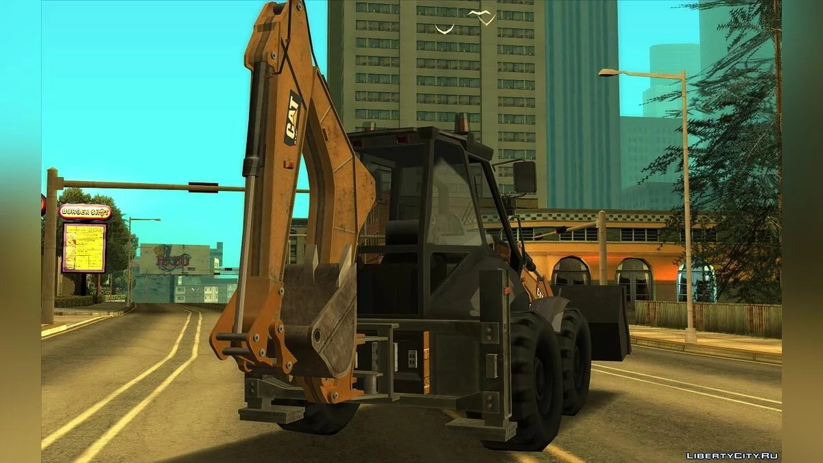 Retroescavadeira CAT / DUDE (Estilo SA) V2 / GTA San Andreas