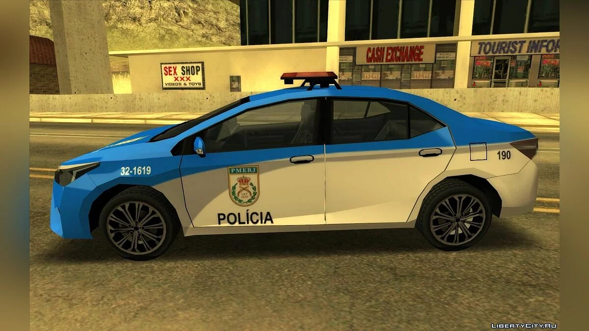Toyota Corolla 2017 - Policía (estilo SA) / GTA San Andreas