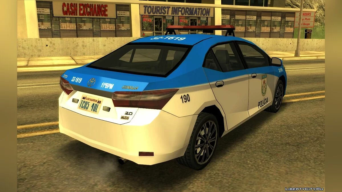 Toyota Corolla 2017 - Policía (estilo SA) / GTA San Andreas