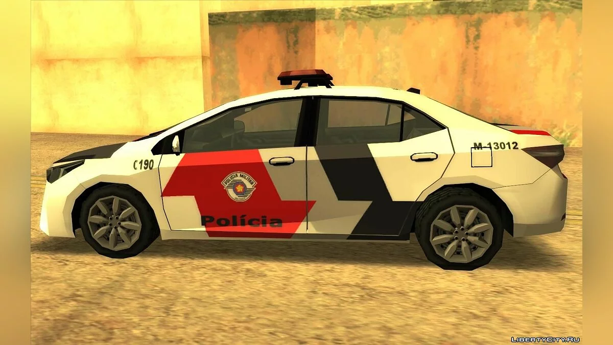 Toyota Corolla 2017 - Policía (estilo SA) / GTA San Andreas