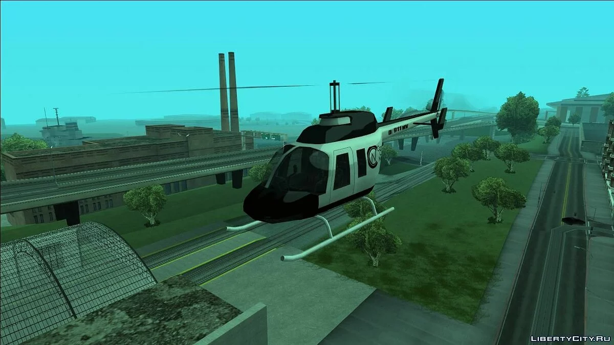 طائرة هليكوبتر أخبار كارسر سيتي (من GTA UNDERGROUND) / جي تي إيه سان أندرياس