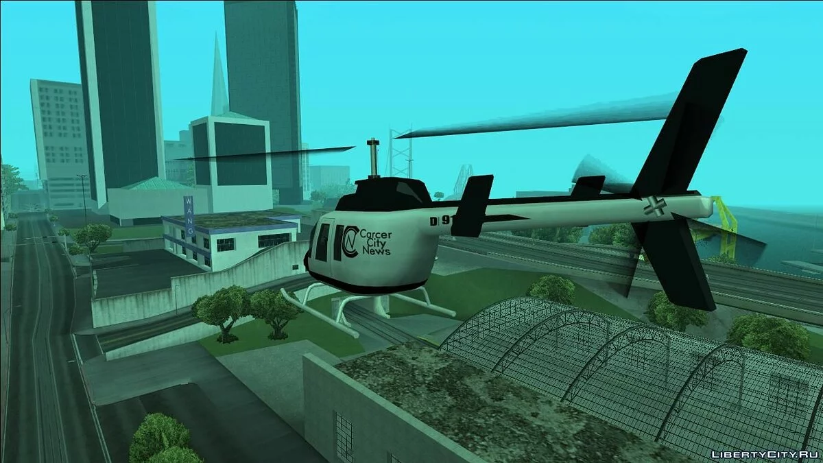 طائرة هليكوبتر أخبار كارسر سيتي (من GTA UNDERGROUND) / جي تي إيه سان أندرياس