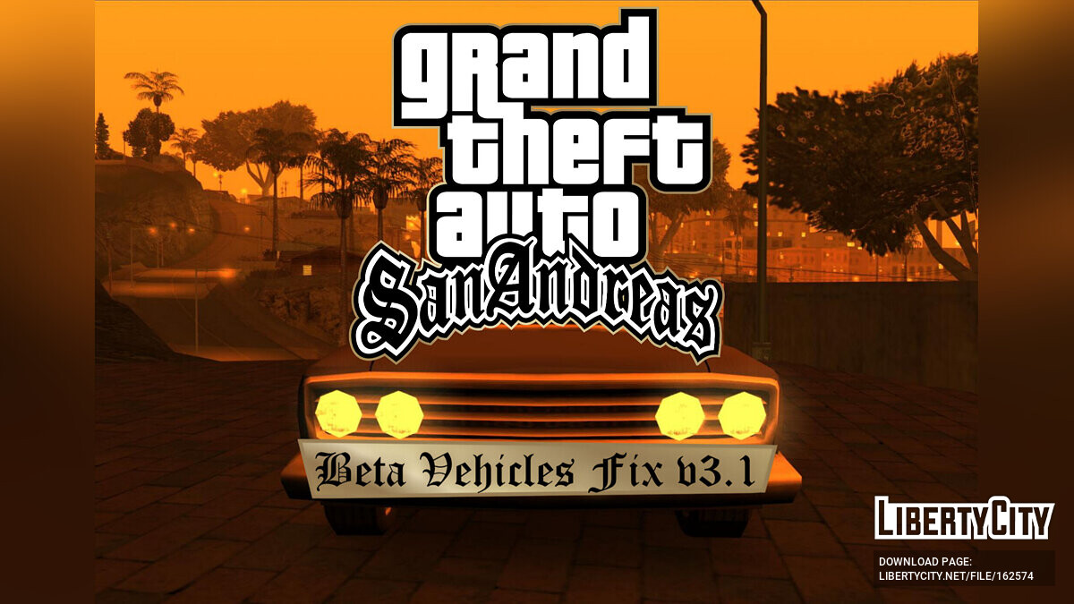 Cars Beta Vehicles FIX v3.0 for GTA San Andreas