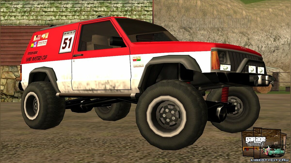 Jeep Cherokee 1984 SandKing для GTA San Andreas