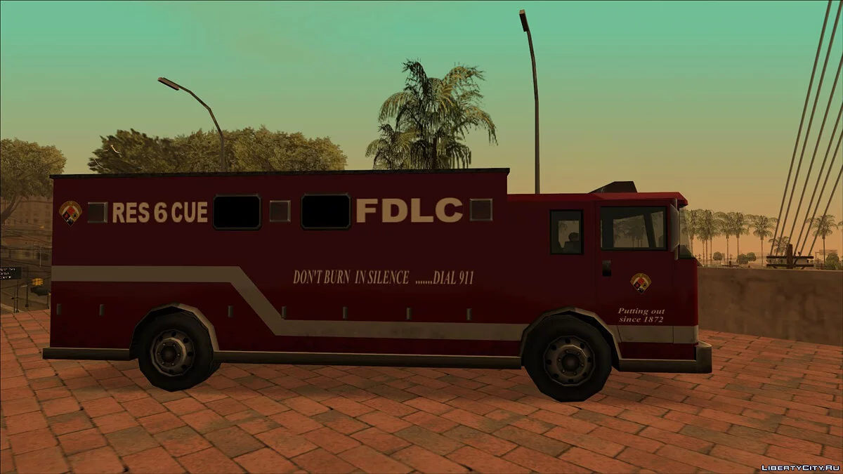 Пак пожежного транспорту Liberty City (FROM GTA UNDERGROUND) / GTA San Andreas