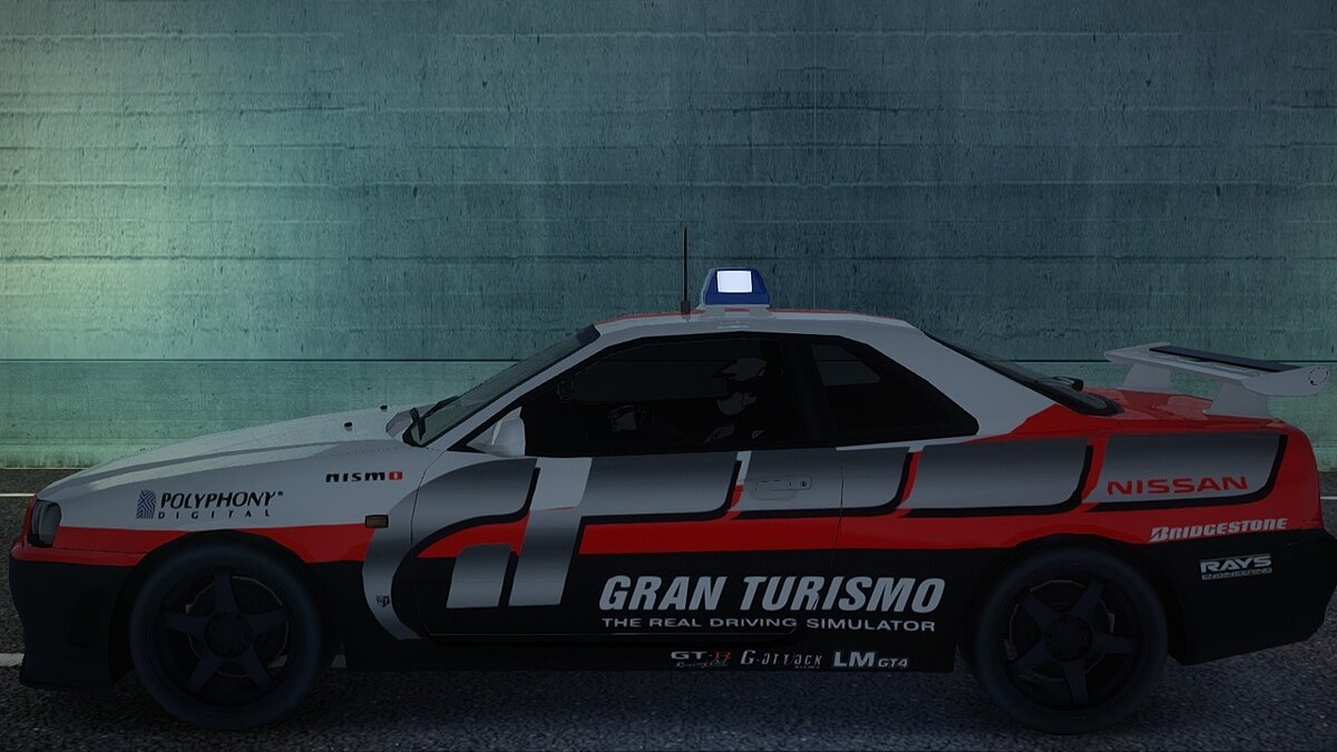 Gran Turismo 4 Pace Car skin for R34 Z-Tune