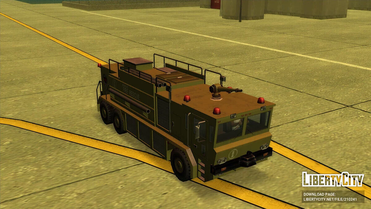 HVY Firebrigade Airport Crash Tender / GTA San Andreas