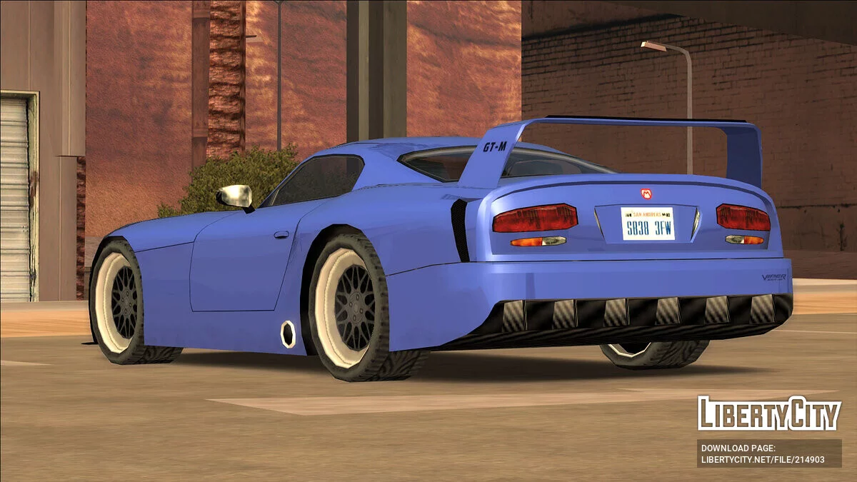 Кастомний Dodge Viper SRT 10 [SA Style - Addon] / GTA San Andreas