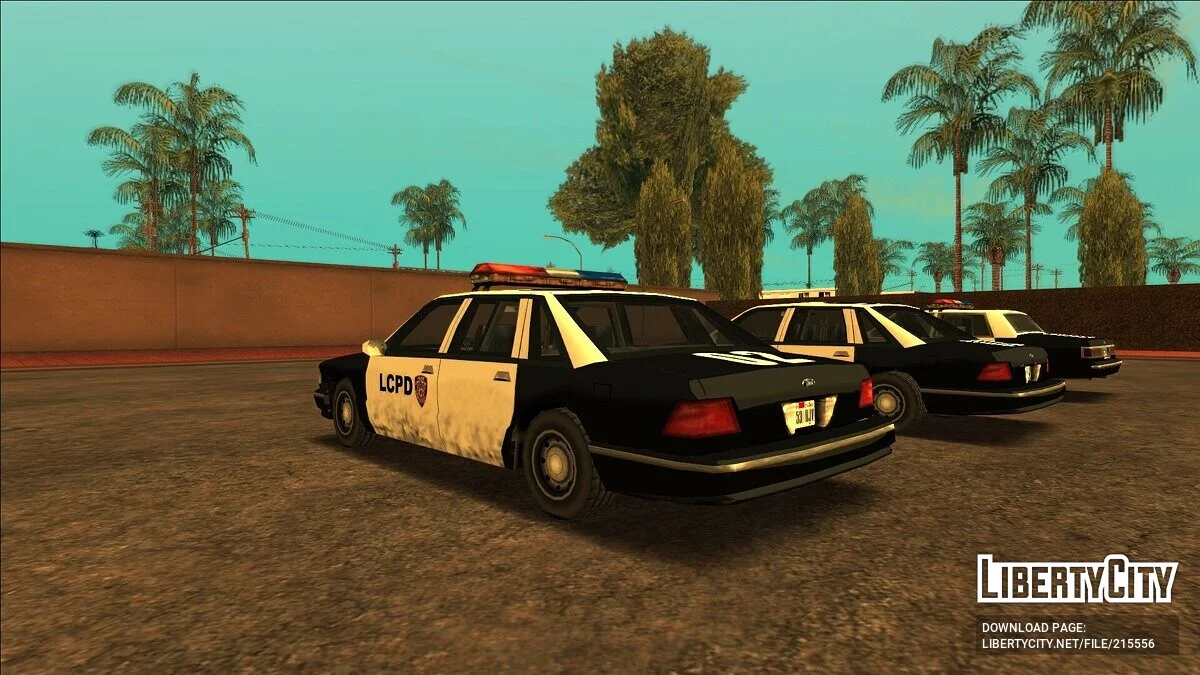 Colección atmosférica de coches de policía de Liberty City / GTA San Andreas