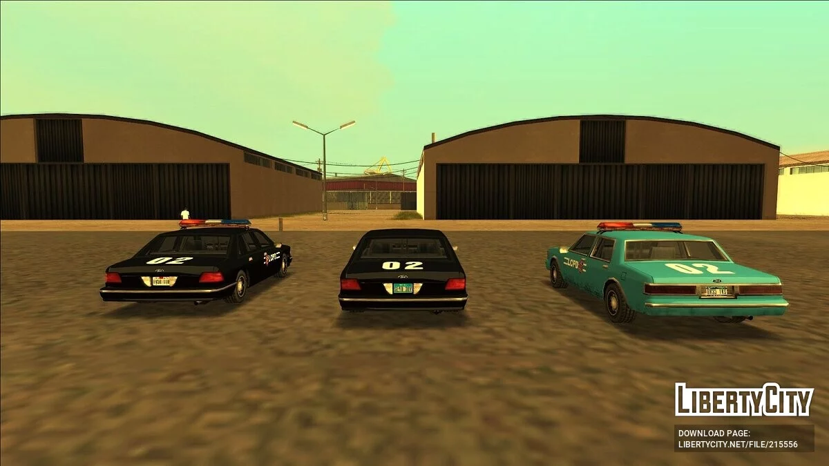 Colección atmosférica de coches de policía de Liberty City / GTA San Andreas