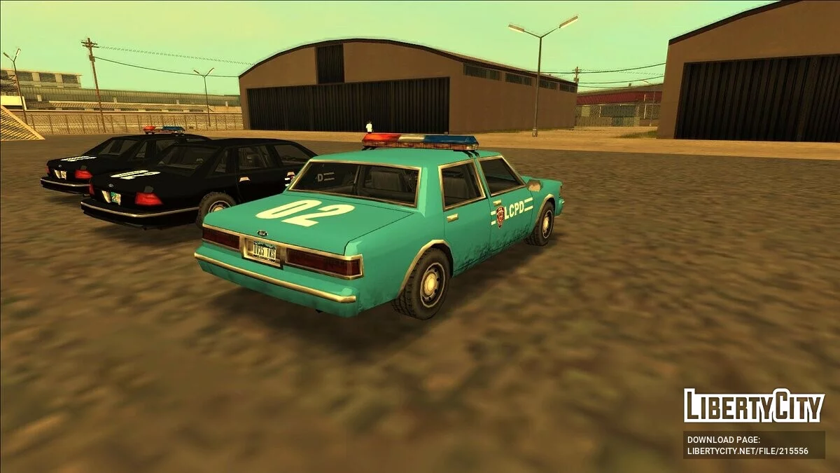 Colección atmosférica de coches de policía de Liberty City / GTA San Andreas