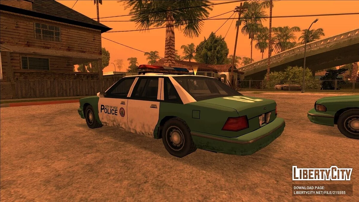 Atmosferyczna kolekcja policyjnych samochodów Vice City / GTA San Andreas