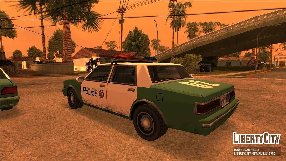 Atmosferyczna kolekcja policyjnych samochodów Vice City / GTA San Andreas