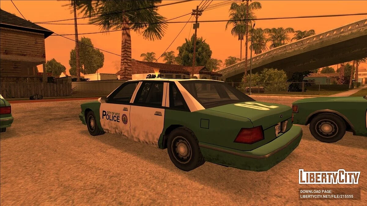 Atmosferyczna kolekcja policyjnych samochodów Vice City / GTA San Andreas