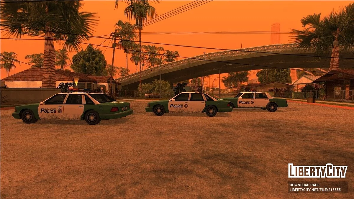 Atmosferyczna kolekcja policyjnych samochodów Vice City / GTA San Andreas