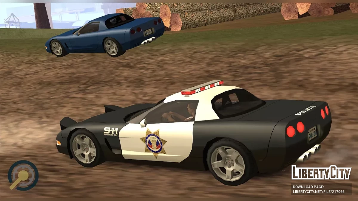 1999 Corvette C5 Police (SA style / LQ) / GTA San Andreas