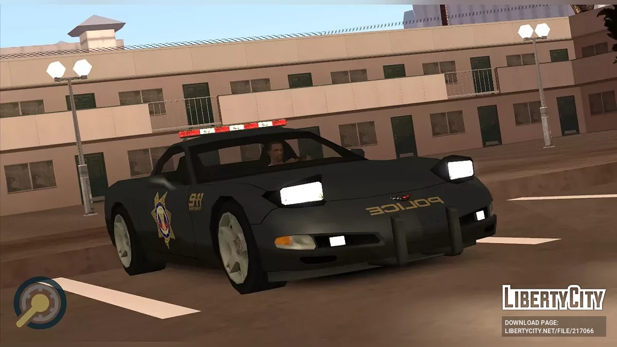 1999 Corvette C5 Police (SA style / LQ) / GTA San Andreas