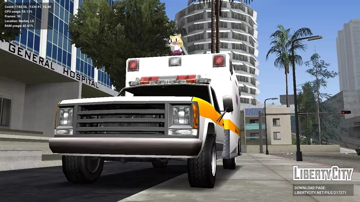 New Ambulance SAMS 1992 / GTA San Andreas