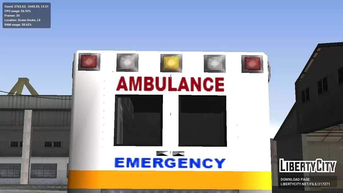 New Ambulance SAMS 1992 / GTA San Andreas