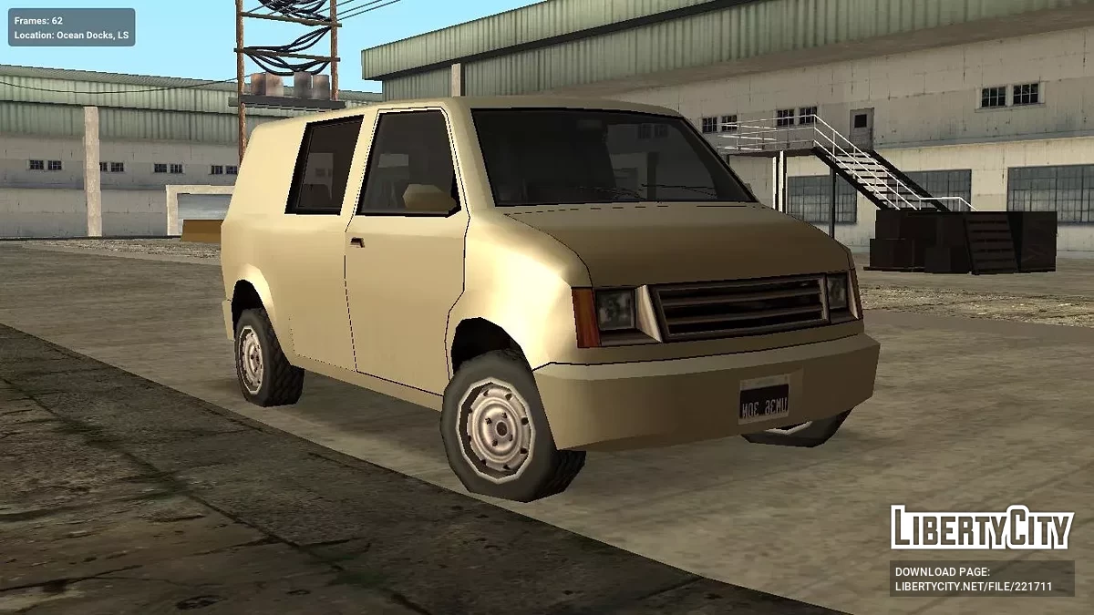 Moonbeam Van version [SA Style & IVF] / GTA San Andreas