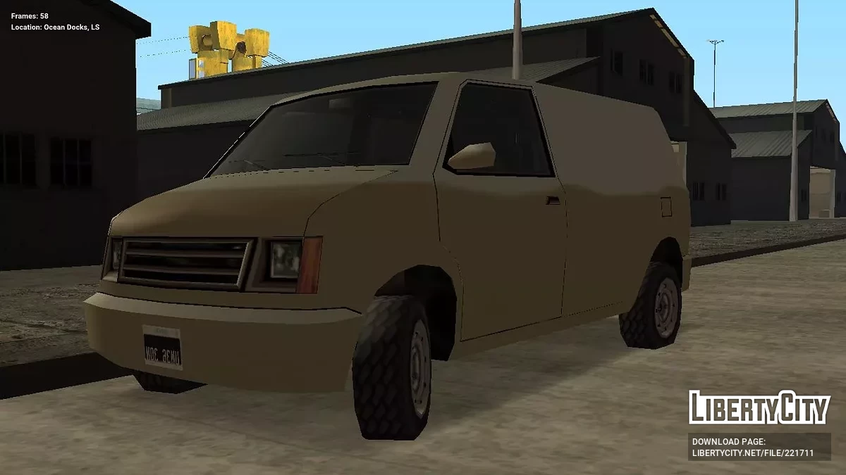 Moonbeam Van version [SA Style & IVF] / GTA San Andreas