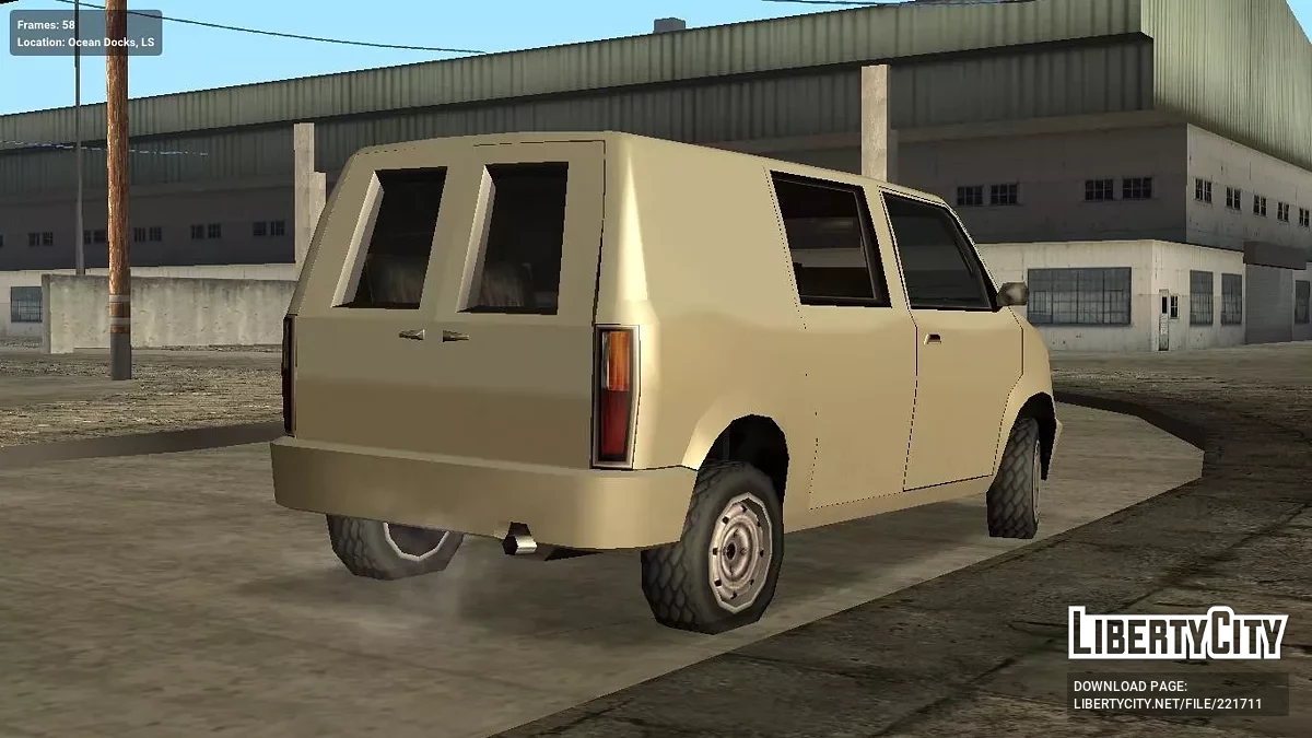 Moonbeam Van version [SA Style & IVF] / GTA San Andreas