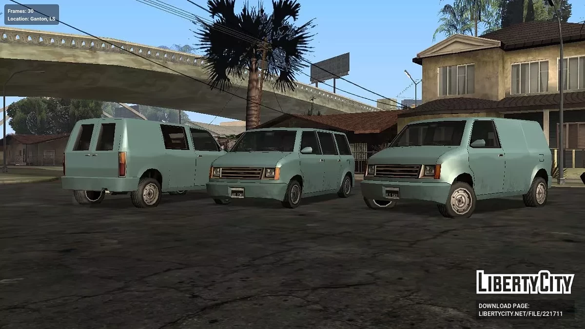 Moonbeam Van version [SA Style & IVF] / GTA San Andreas