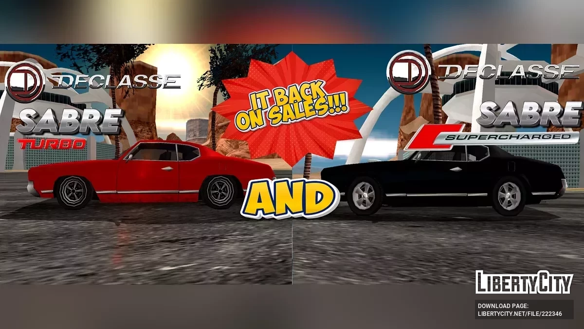 Declasse Sabre Turbo et suralimentée / GTA San Andreas