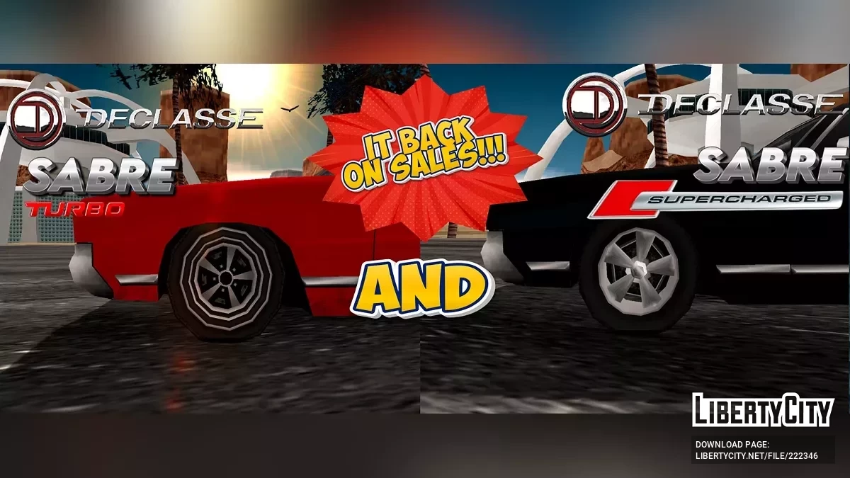 Declasse Sabre Turbo et suralimentée / GTA San Andreas