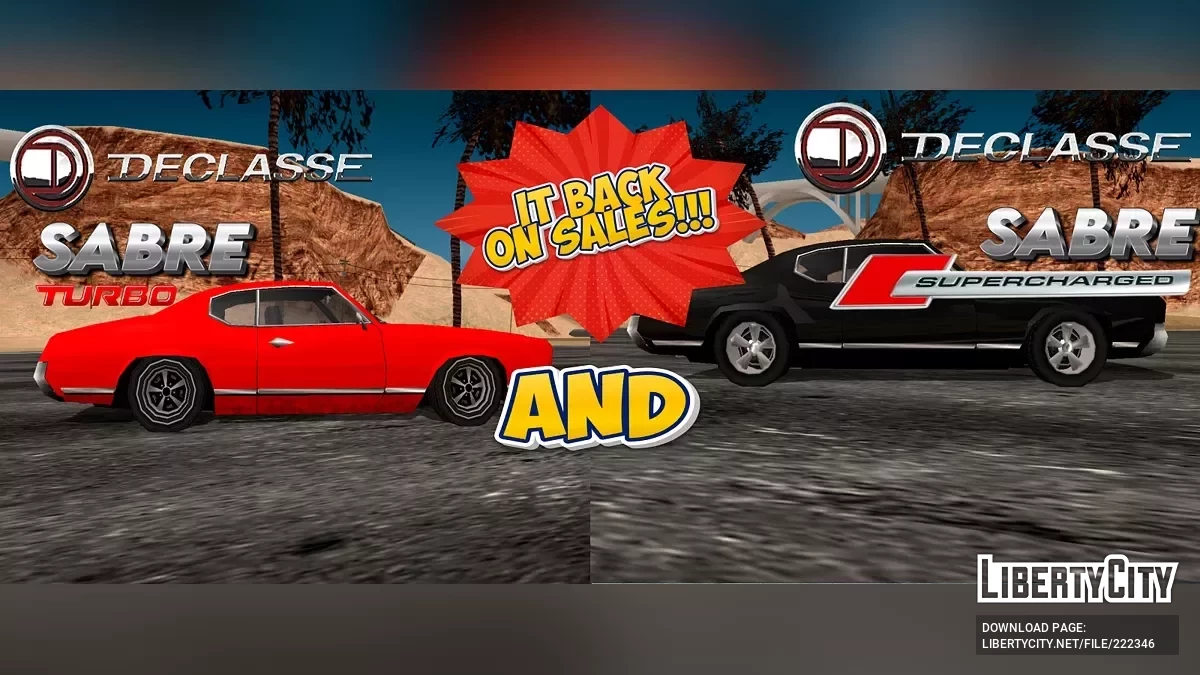 Declasse Sabre Turbo et suralimentée / GTA San Andreas