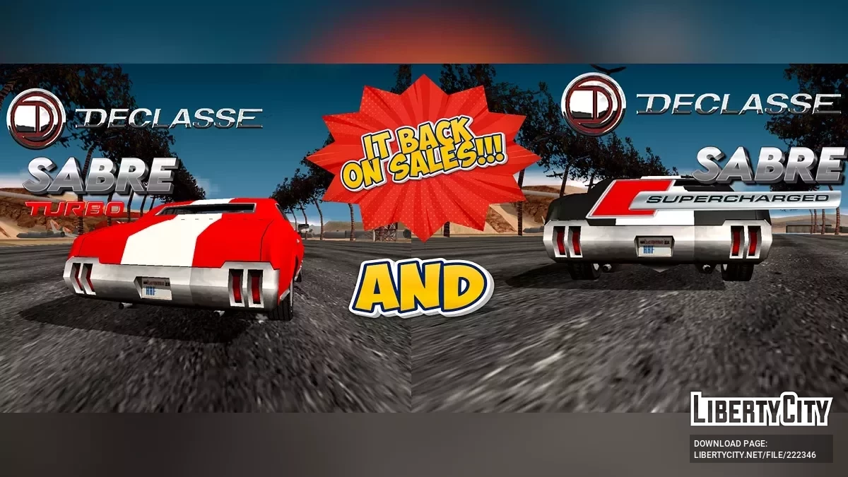 Declasse Sabre Turbo et suralimentée / GTA San Andreas