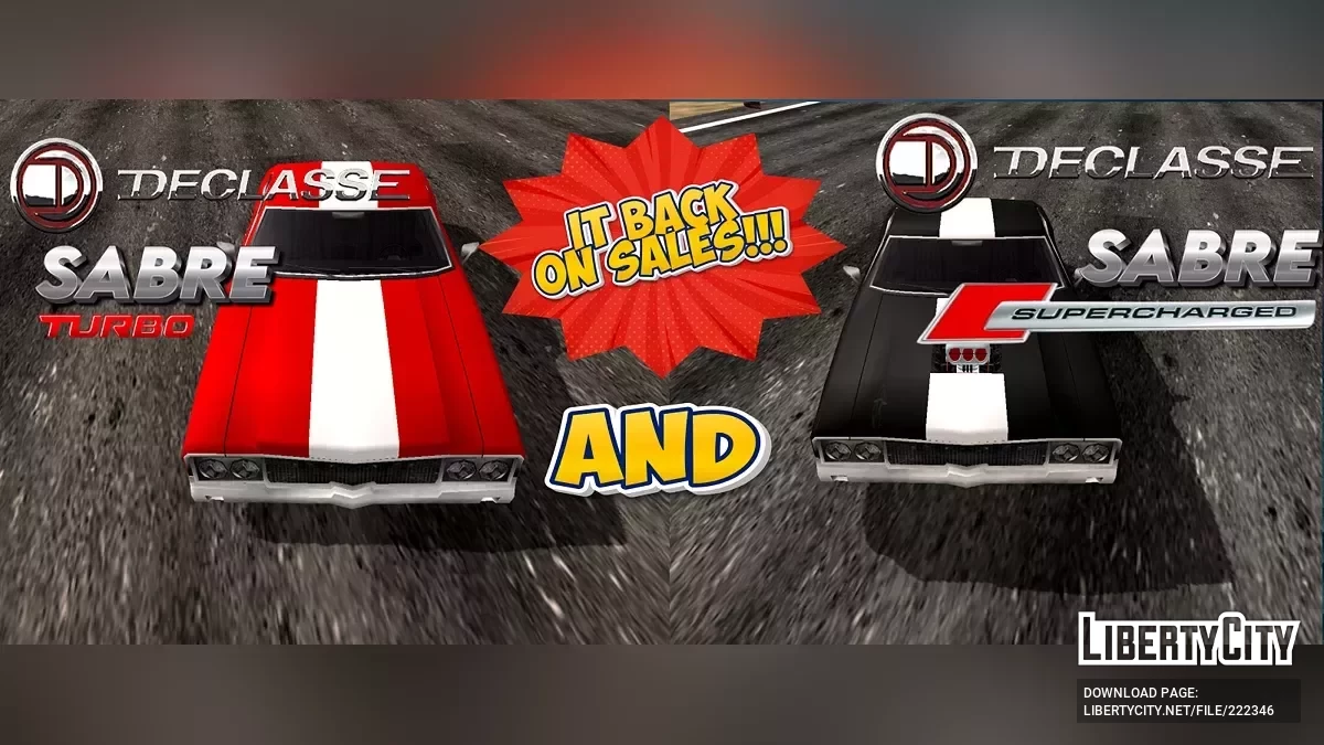 Declasse Sabre Turbo et suralimentée / GTA San Andreas