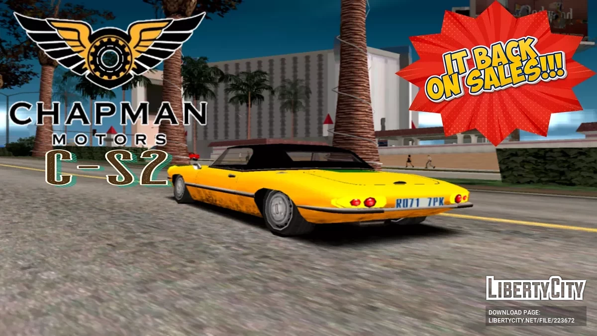 68' Chapman Motors C-S2 / GTA San Andreas