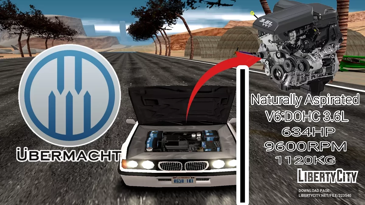 Ubermacht Vincent MK3 V6 Tunable / جي تي إيه سان أندرياس