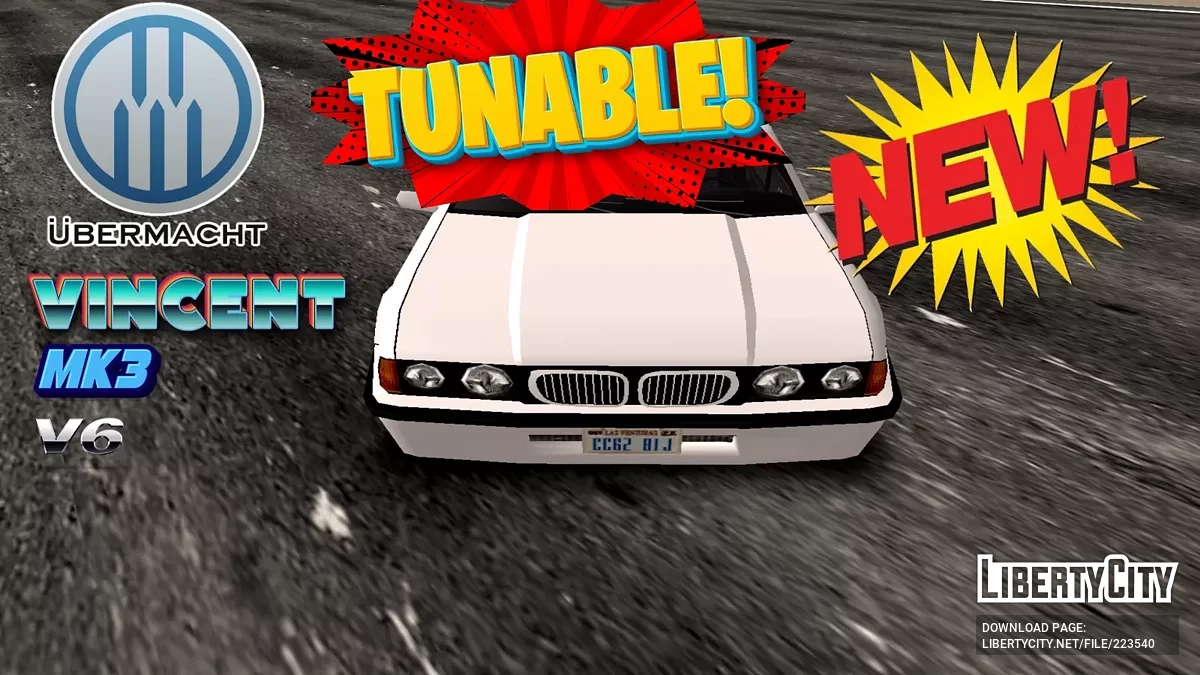 Ubermacht Vincent MK3 V6 Tunable / جي تي إيه سان أندرياس