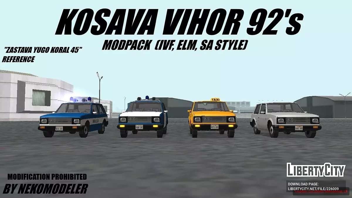 Kosava Vihor 92's [SA Style, IVF + EML] / GTA San Andreas