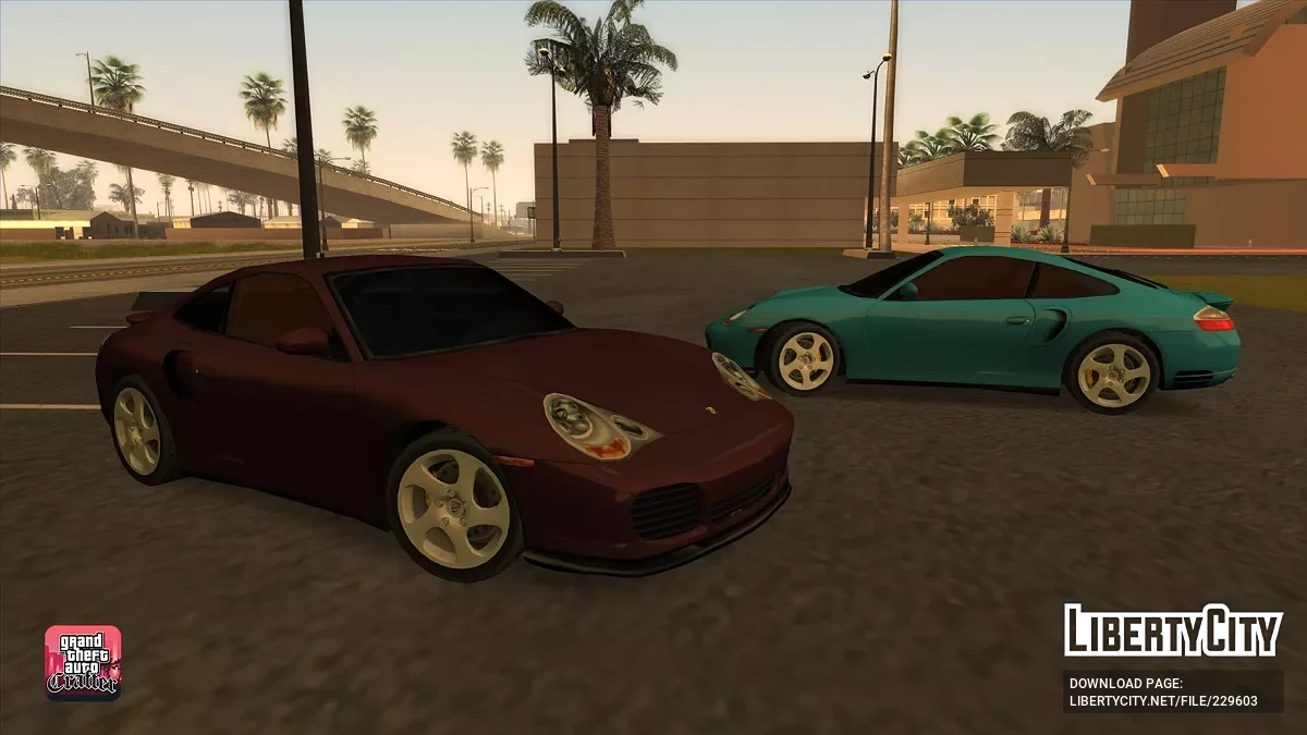 Porsche 911 Turbo (Lowpoly) 2000 / GTA San Andreas