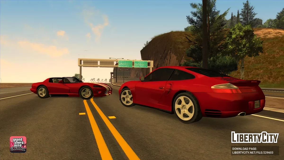 Porsche 911 Turbo (Lowpoly) 2000 / GTA San Andreas