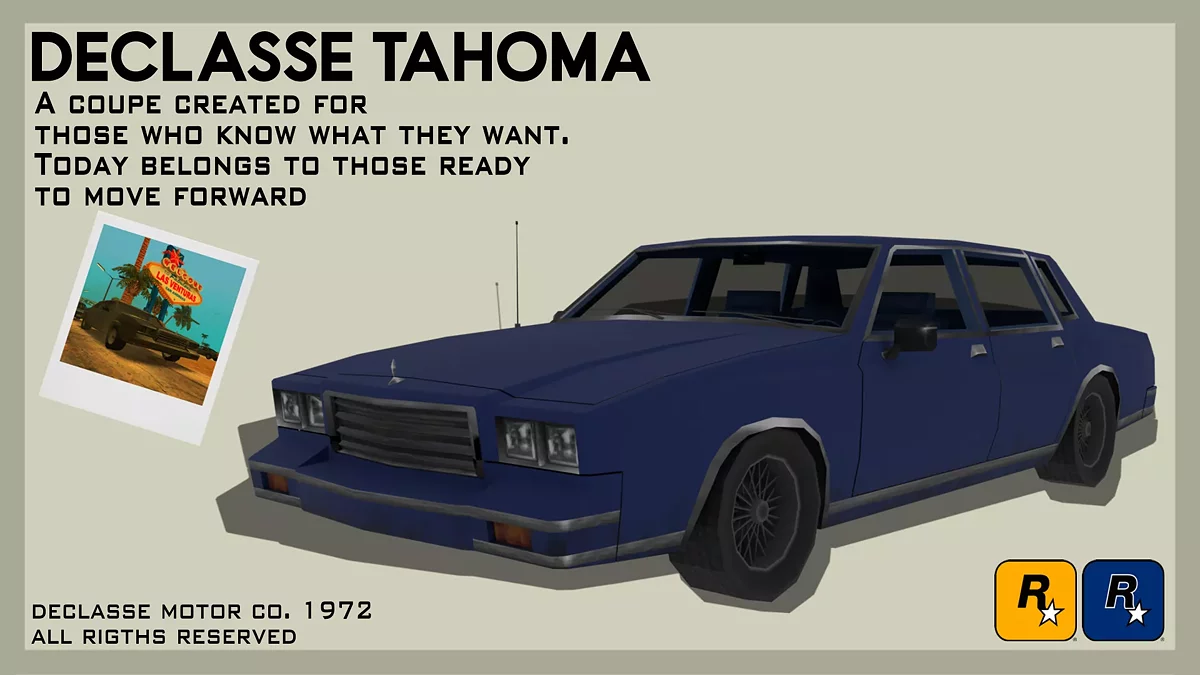 Declasse Tahoma 1972 / GTA San Andreas