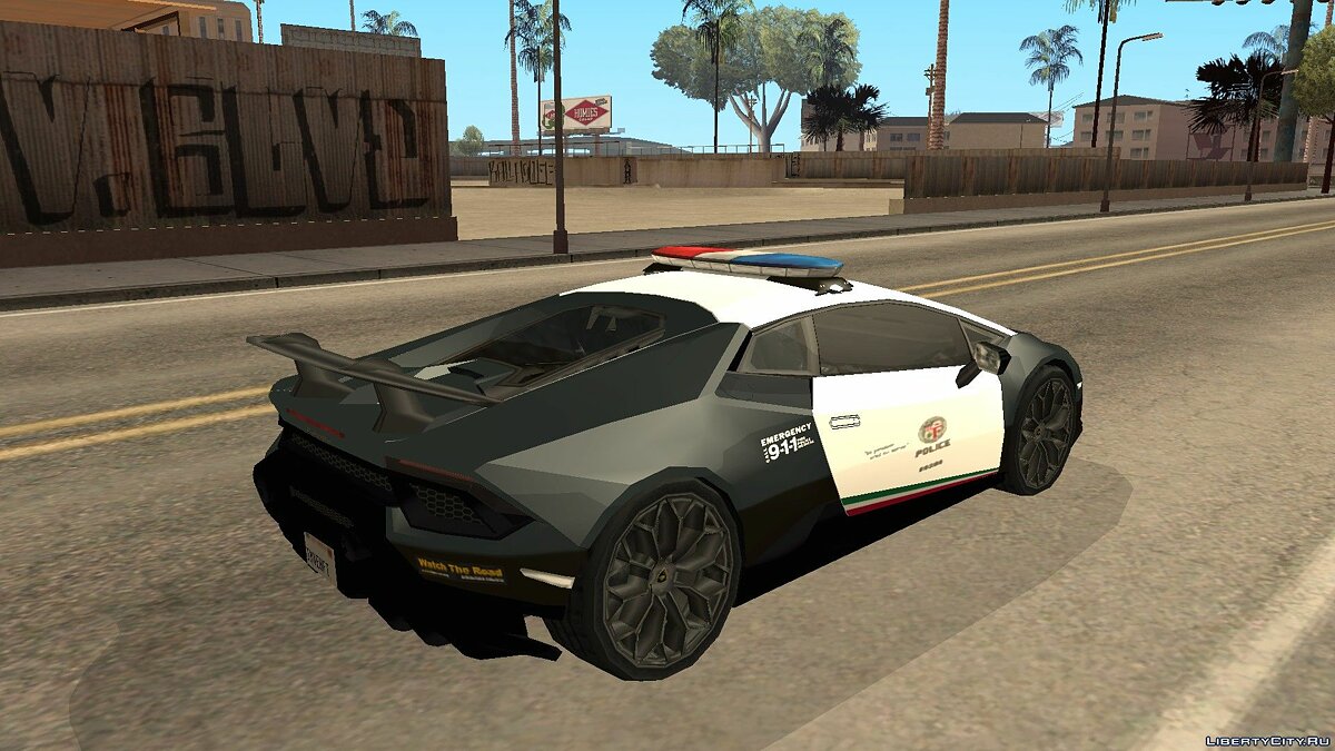 Download Lamborghini Huracan LP640-4 Performante Police for GTA San Andreas