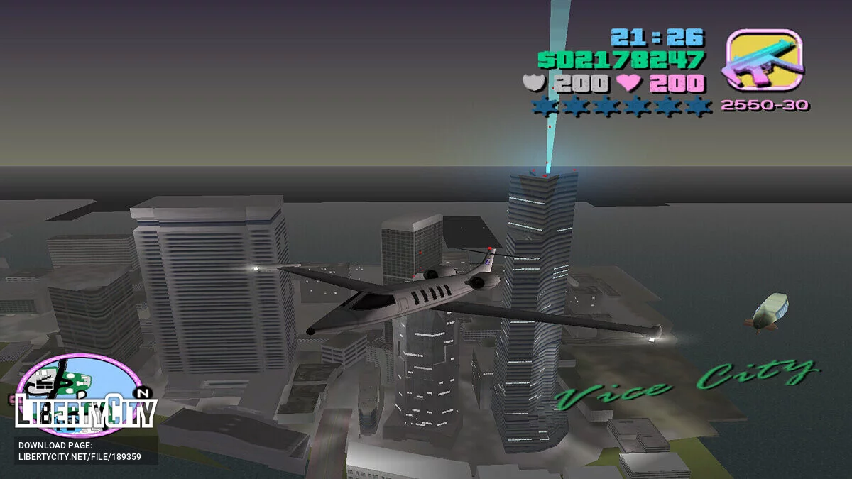 Learjet (MVL-версія) / GTA Vice City