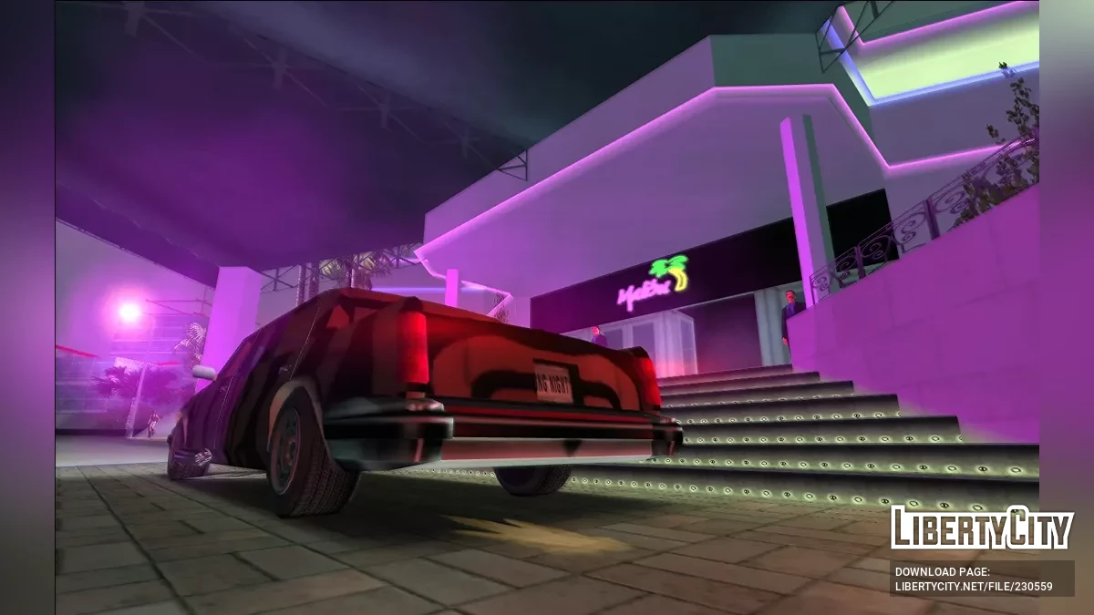 Ексклюзивні автомобілі GTA Long Night у стилі моделей XBox (додаток MVL) / GTA Vice City