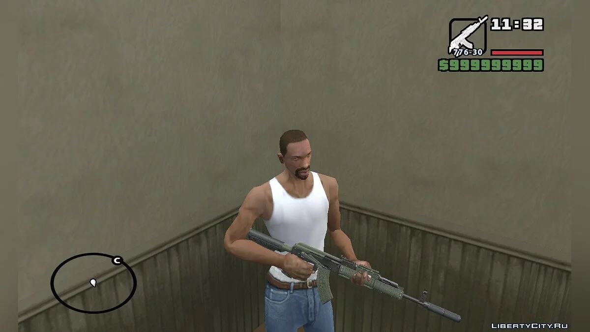 AK-47 з GTA 5 v.1 / GTA San Andreas
