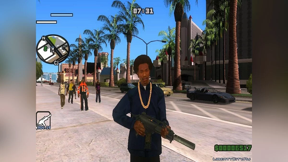 G36C mit Schalldämpfer und ohne / GTA San Andreas