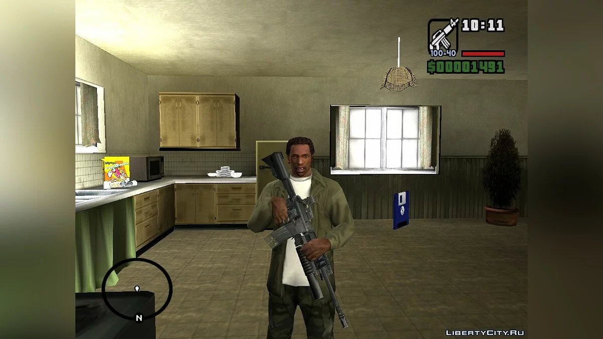 M4 dari COD4 / GTA San Andreas