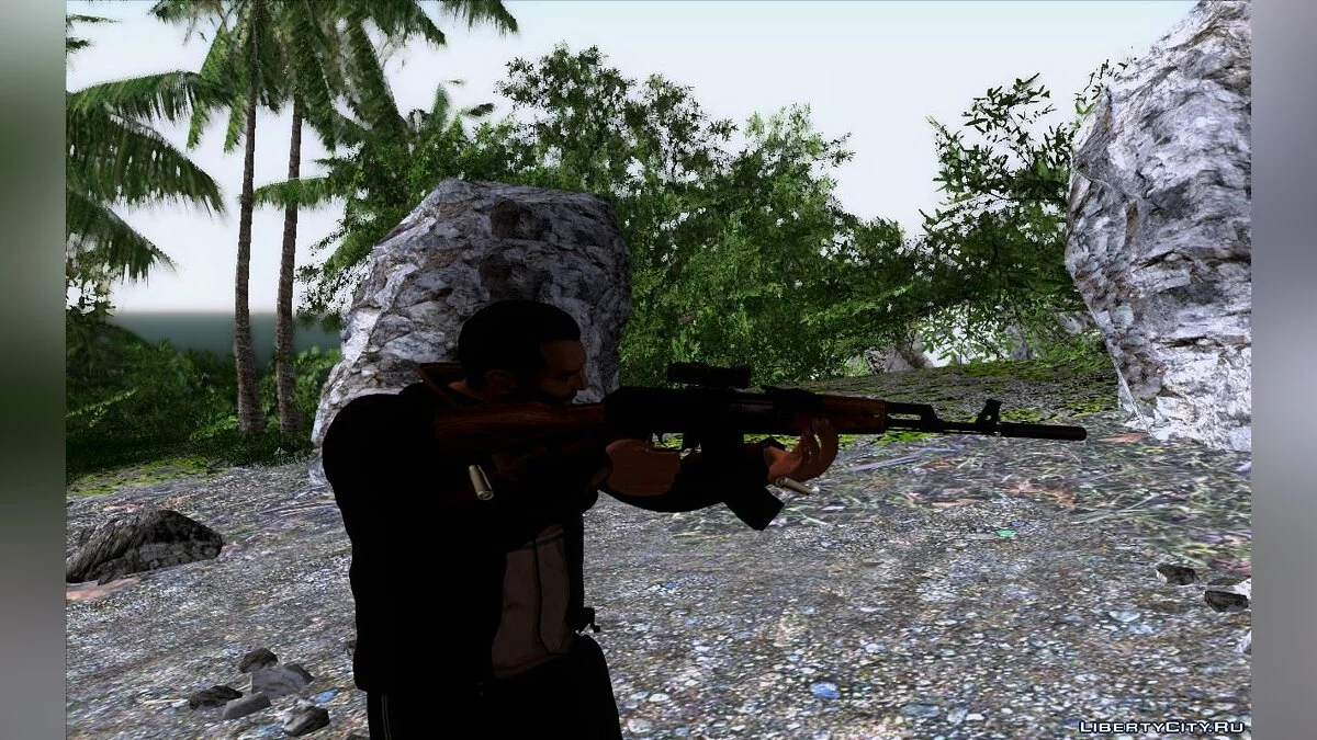 AK-47 mit Schalldämpfer / GTA San Andreas