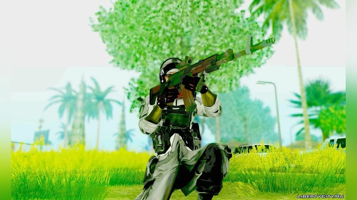 AK-12 from Battlefield 4 / GTA San Andreas