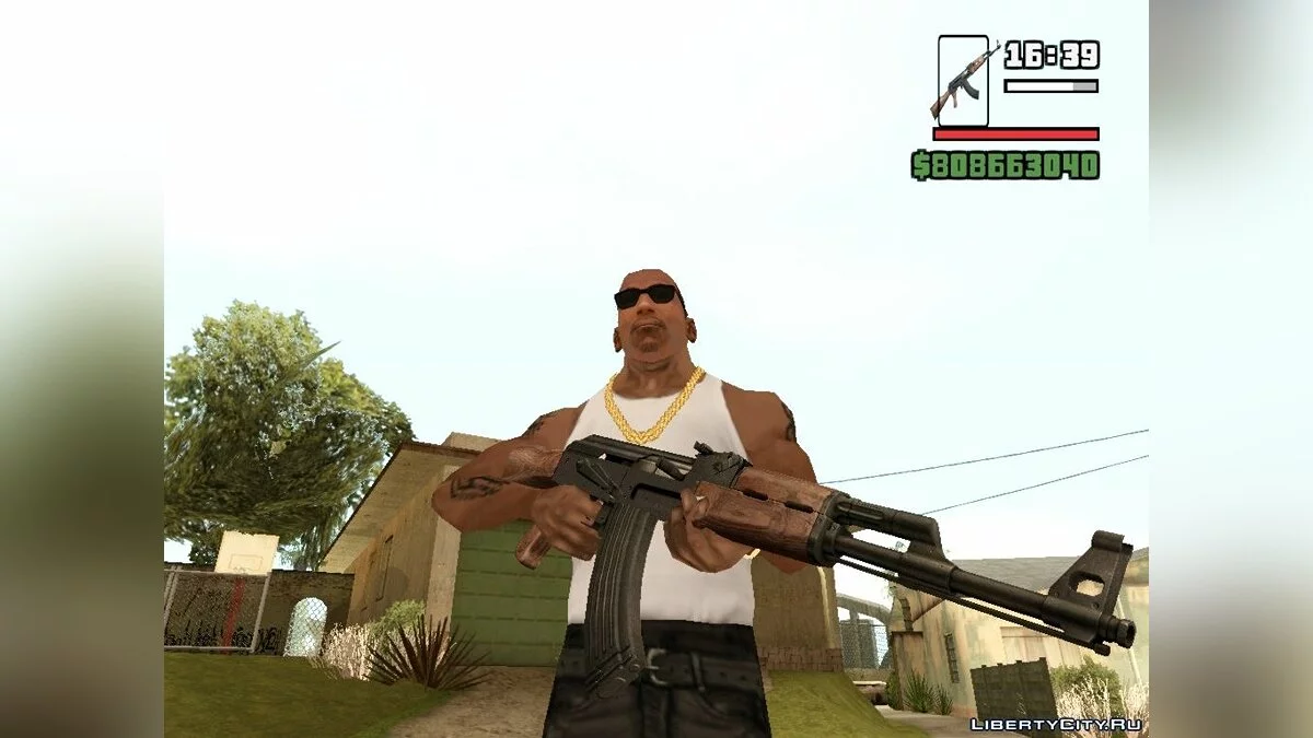 Ak-47 جديد لـ Gta Sa / جي تي إيه سان أندرياس