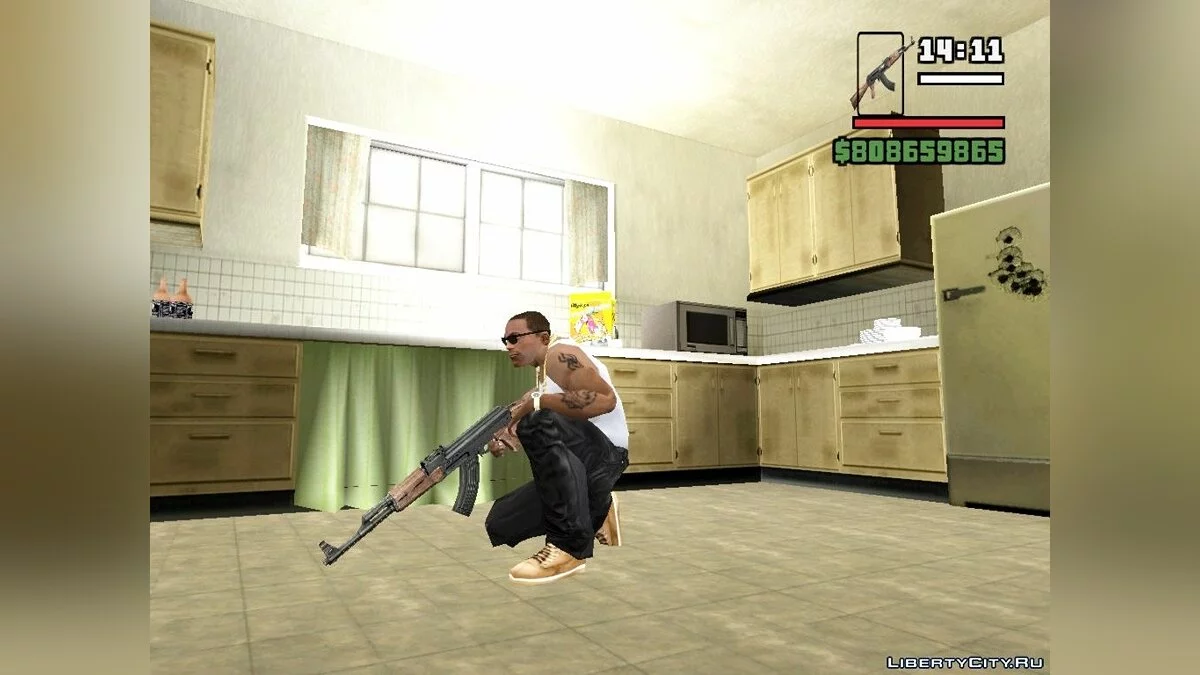 Ak-47 جديد لـ Gta Sa / جي تي إيه سان أندرياس